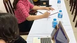 Giáo viên nhà trường tham gia buổi Tập huấn SGK lớp 3 do Sở GDĐT Hà Nội tổ chức
